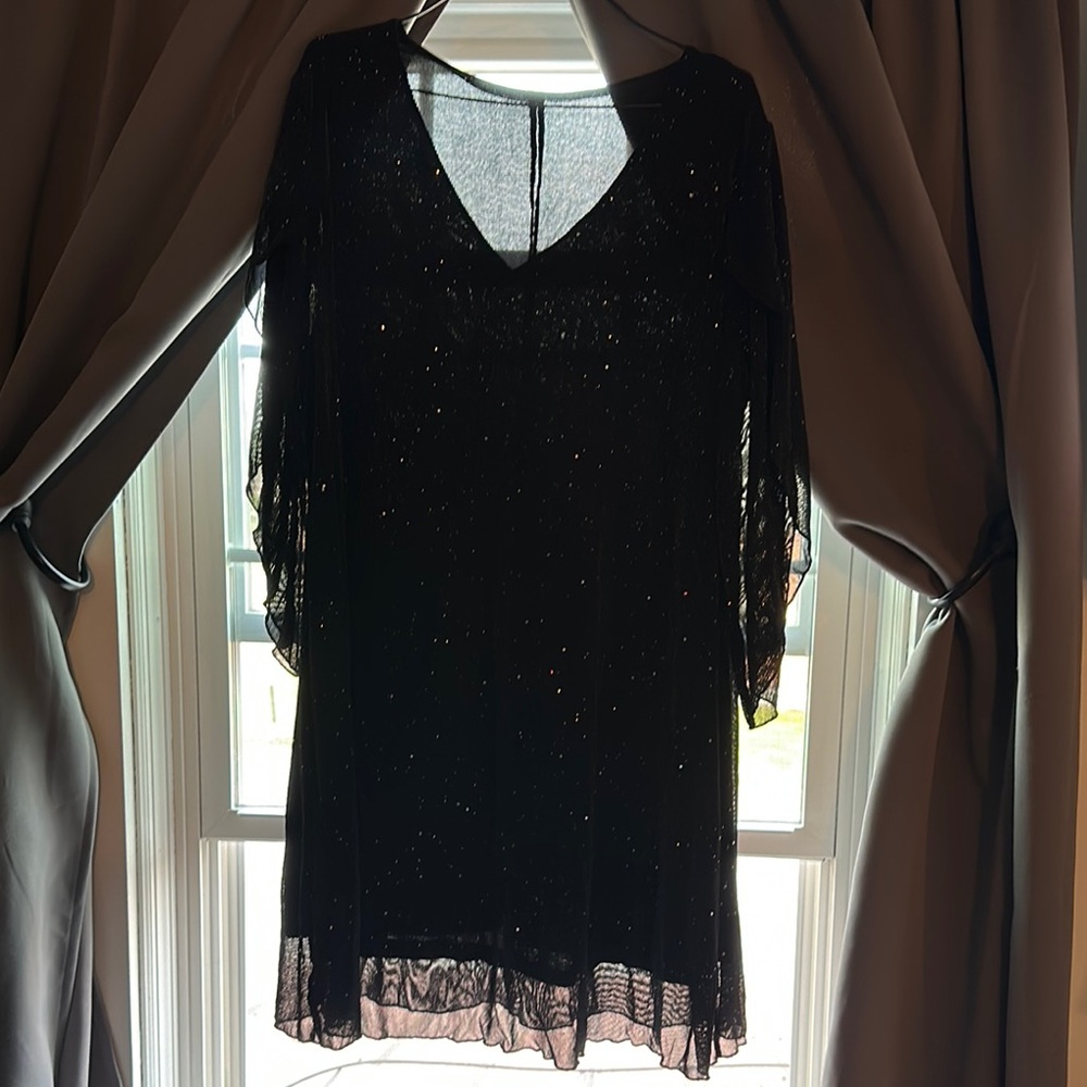 Elegant Black Sequin Dress